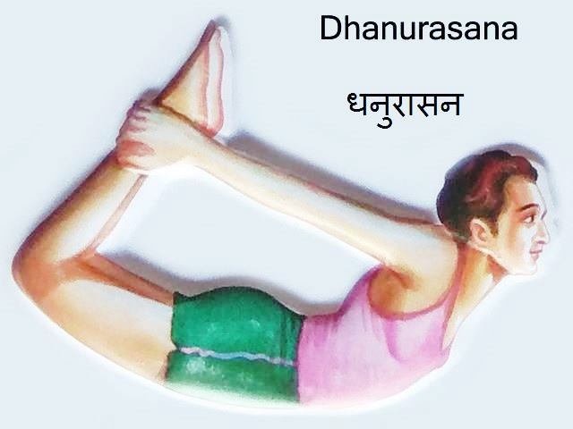 Dhanurasana: Dhanurasana in Hindi